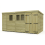 13 x 8 Pent Shed Tanalised (Double Door, With Windows) 2