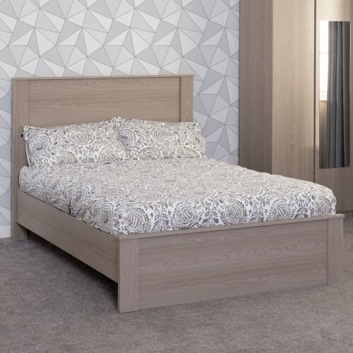 Seconique Paris 4'6" Bed - Smoked Ash Effect