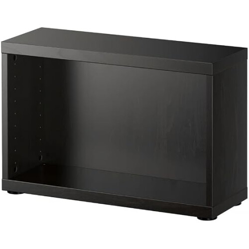 IKEA BESTÅ Storage Frame-Black Brown 60x20x38cm