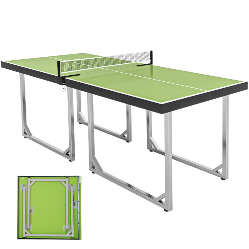 Homcom Mesa de Ping-Pong Verde 182 x 91 x 76 cm