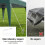 Outsunny Carpa Plegable Verde 240 x 240 x 250 cm 4