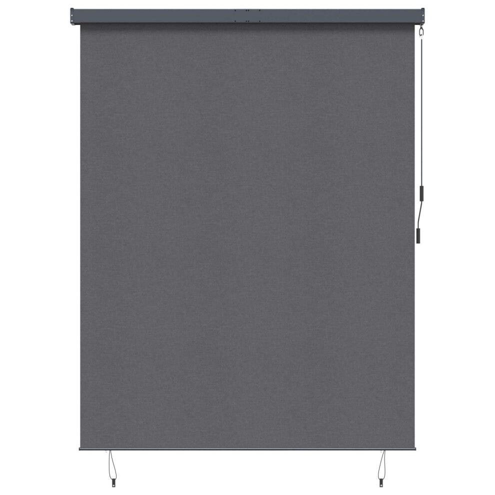 Vidaxl Roller Blind Anthracite 200 X 250 Cm Fabric And Aluminum
