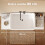 Homcom Mueble Bajo Lavabo Blanco 80 x 30 x 60 cm 4