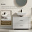 Homcom Mueble Bajo Lavabo Blanco 80 x 30 x 60 cm 2