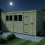 14 x 7 Pent Shed Tanalised (Single Door, With Windows) 3