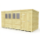 14 x 7 Pent Shed Tanalised (Single Door, With Windows) 2