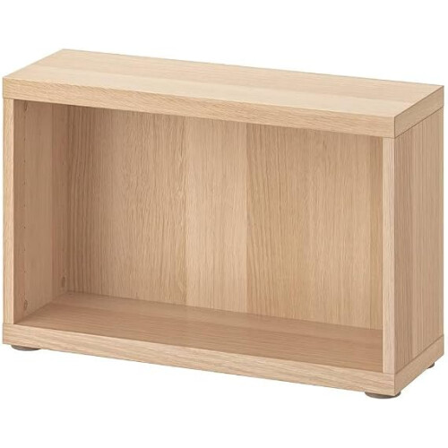 IKEA BESTÅ Storage Frame-Oak Effect 60x20x38cm