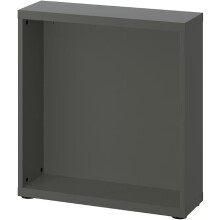 IKEA BESTÅ Storage Frame-Dark Grey 60x20x64cm