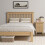 Seconique Windsor 4'6" Low End Bed - Natural Oak 1