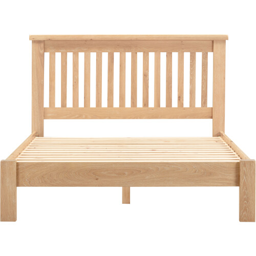 Seconique Windsor 4'6" Low End Bed - Natural Oak 2