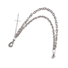 Punk dubbellaagse tailleketting legering textuur