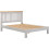 Seconique Windsor 4'6" Low End Bed - Pebble Grey/Oak 2