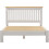 Seconique Windsor 4'6" Low End Bed - Pebble Grey/Oak 3