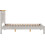 Seconique Windsor 4'6" Low End Bed - Pebble Grey/Oak 4