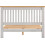 Seconique Windsor 4'6" Low End Bed - Pebble Grey/Oak 5