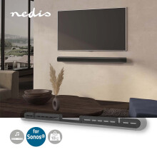Support pour barre de son | Compatible avec : Sonos Arc | Murale | 10kg | Fixe | ABS / Acier | Noir
