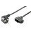 Cabo de alimentação 1,5m, conector angular - Preto 1