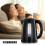Electric Kettle 1.7L Black, Cordless with Auto Shut-Off 1