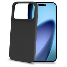 iPhone 17 Pro Zachte rubberen hoes, zwart, krasbestendig