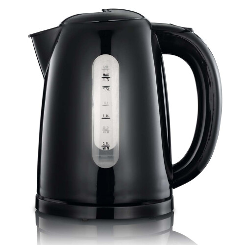 Electric Kettle 1.7L Black, Cordless with Auto Shut-Off 1