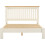 Seconique Windsor 4'6" Low End Bed - Ivory/Oak 3