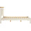Seconique Windsor 4'6" Low End Bed - Ivory/Oak 4