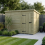 10 x 10 Pent Shed Tanalised (Single Door, No Windows) 1