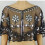 Luxurious Glittering Shawl Wrap with Sequined Sheer-Black green 10