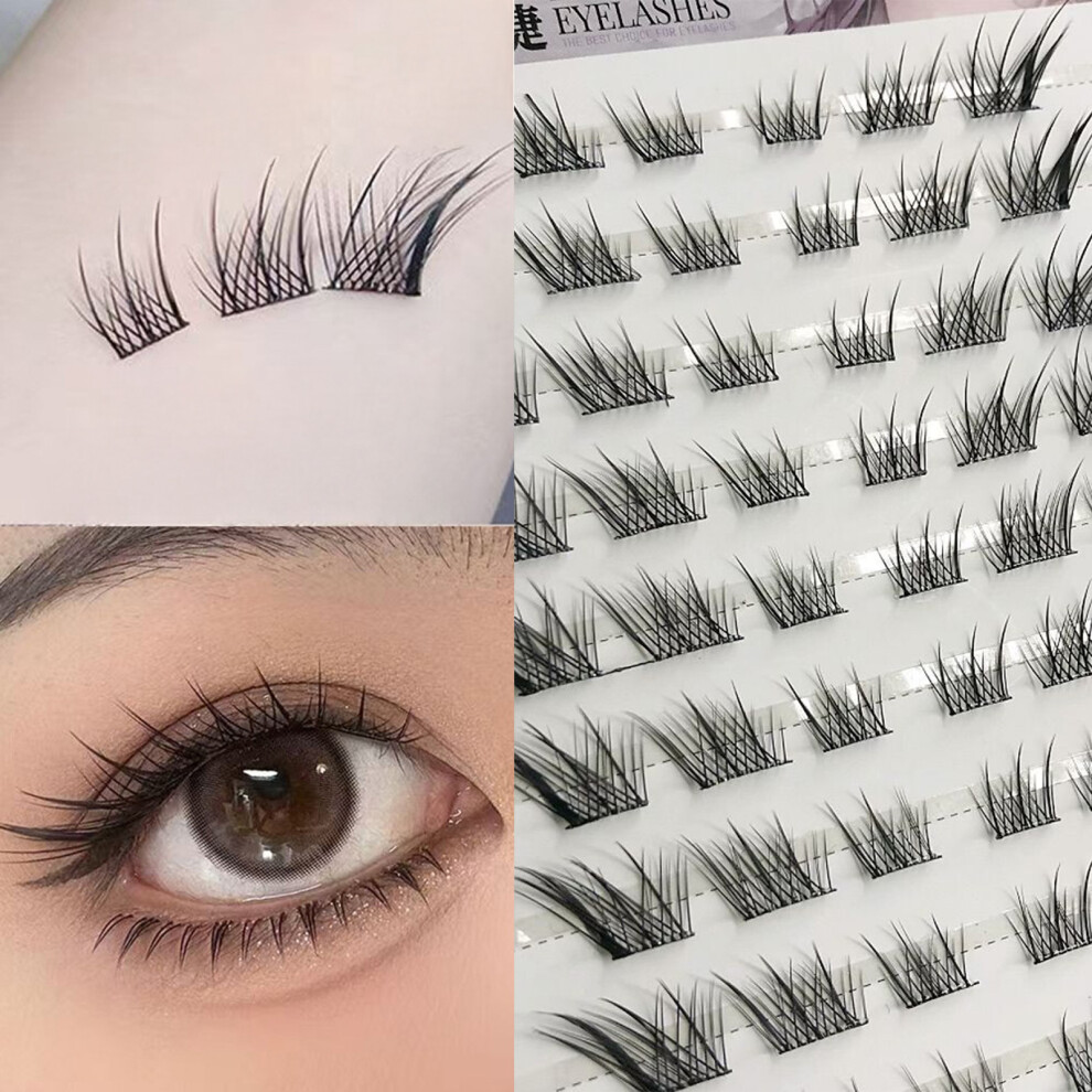 Dachuang Beauty (10 Rows) Reusable Cluster Lashes For Beginners, Easy To Apply