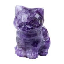 Kristallkatzenfiguren, Kätzchenstatuen für-Amethyst