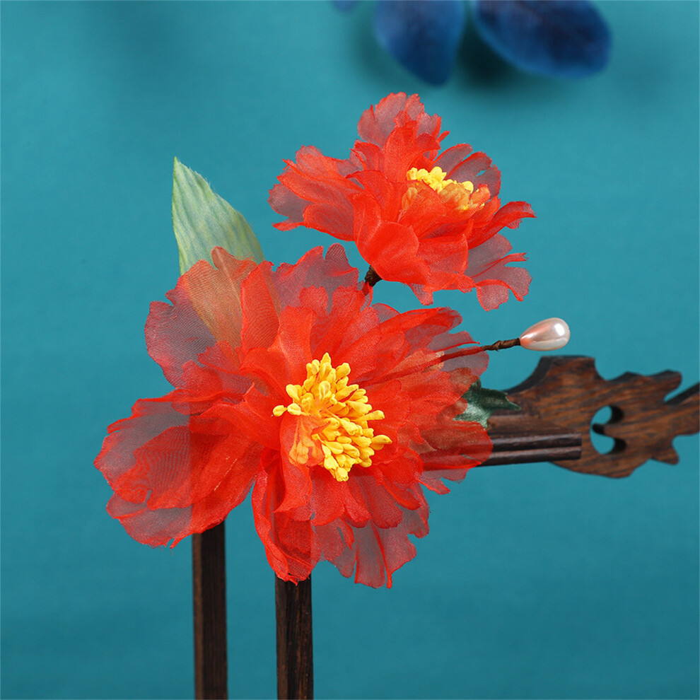 Roc-Electron Vintage Chinese Floral Hairpins For Hanfu & Retro Styles