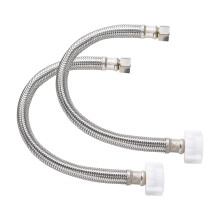 2pcs Heavy Type Braided Stainless Steel Toilet Supply Lines