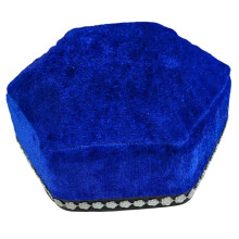 Elegante hoed met lovertjes, traditioneel patroon, pet,-G