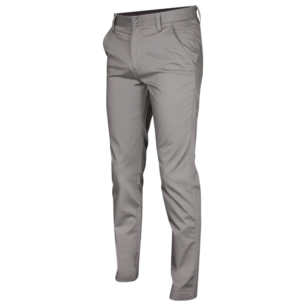 Calvin Klein (38S, Soft Grey) Mens 2026 Campus Chino Wicking Stretch Trousers