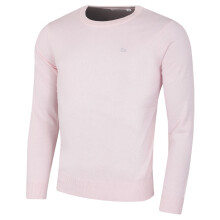 (M, Pink) Calvin Klein Mens 2026 Crew Neck Cotton Breathable Golf Sweater