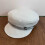Lightweight Cotton Polyester Flat Top Hat Women-Blue white 9