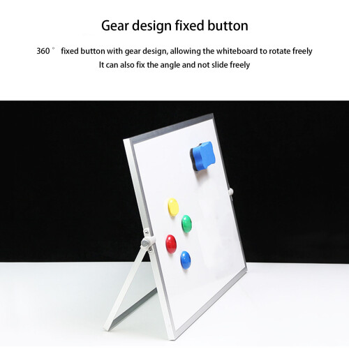 Doppelseitige magnetische Schreibtafel im Format-weißer Rahmen 2
