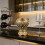 Schnapsglas aus Metall mit Kristallmuster,-Gold 2ST 6