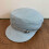 Lightweight Cotton Polyester Flat Top Hat Women-Blue white 7