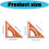 Adjustable Aluminum Triangle Ruler For Angle Measurement-large 4