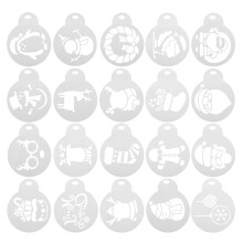 20St Hoofdsjablonen Voor Taartdecoratie En Kerstthema DIY