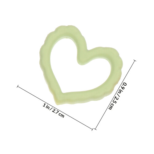 25St Creative Plastic Hallow Out Heart Charms DIY 1