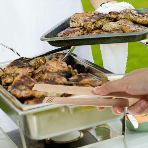 2St Beige Barbecue Van Hout Stevig En Hittebestendig 2
