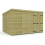 11 x 9 Pent Shed Tanalised (Double Door, No Windows) 2