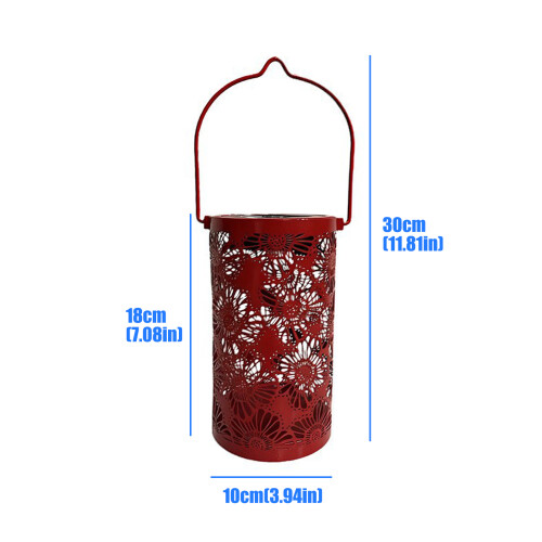 Solar Courtyard Light with Floral Projection IP44 Waterproof for 2