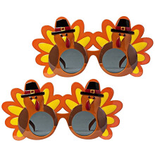 2St Thanksgiving Day Brillen Party Accessoires Kunststof Kleurrijk