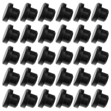 100St Zwarte Decoratieve Plug Voor Buizen En Meubels