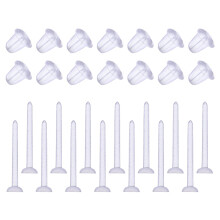 100St Silicone Oorpluggen Transparant Voor Sieraden En Decoratie