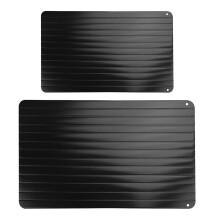 2St Keukengereedschap Aluminium Ontdooibord Zwart Voor Ontdooien