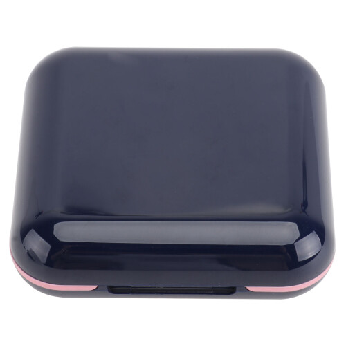 1St Mini Draagbare Waterdichte Medicijn Organizer Blauwe Opbergcase